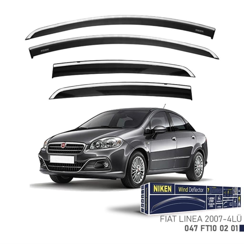 Fiat Linea Niken Kromlu Cam Rüzgarlığı 4lü Set 2007 2017