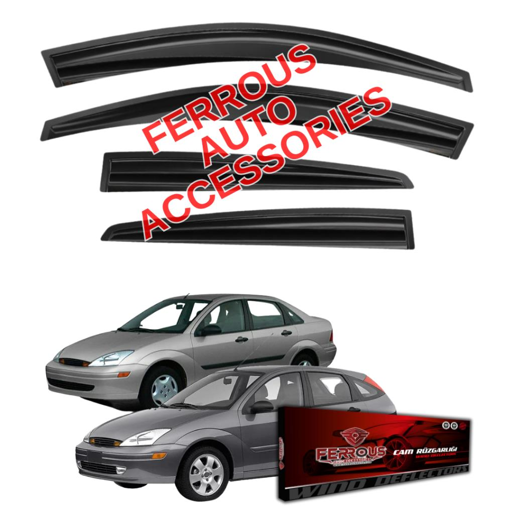 Ford Focus 1 Sedan/HB Ferrous Cam Rüzgarlığı 4lü Set 1994 2004