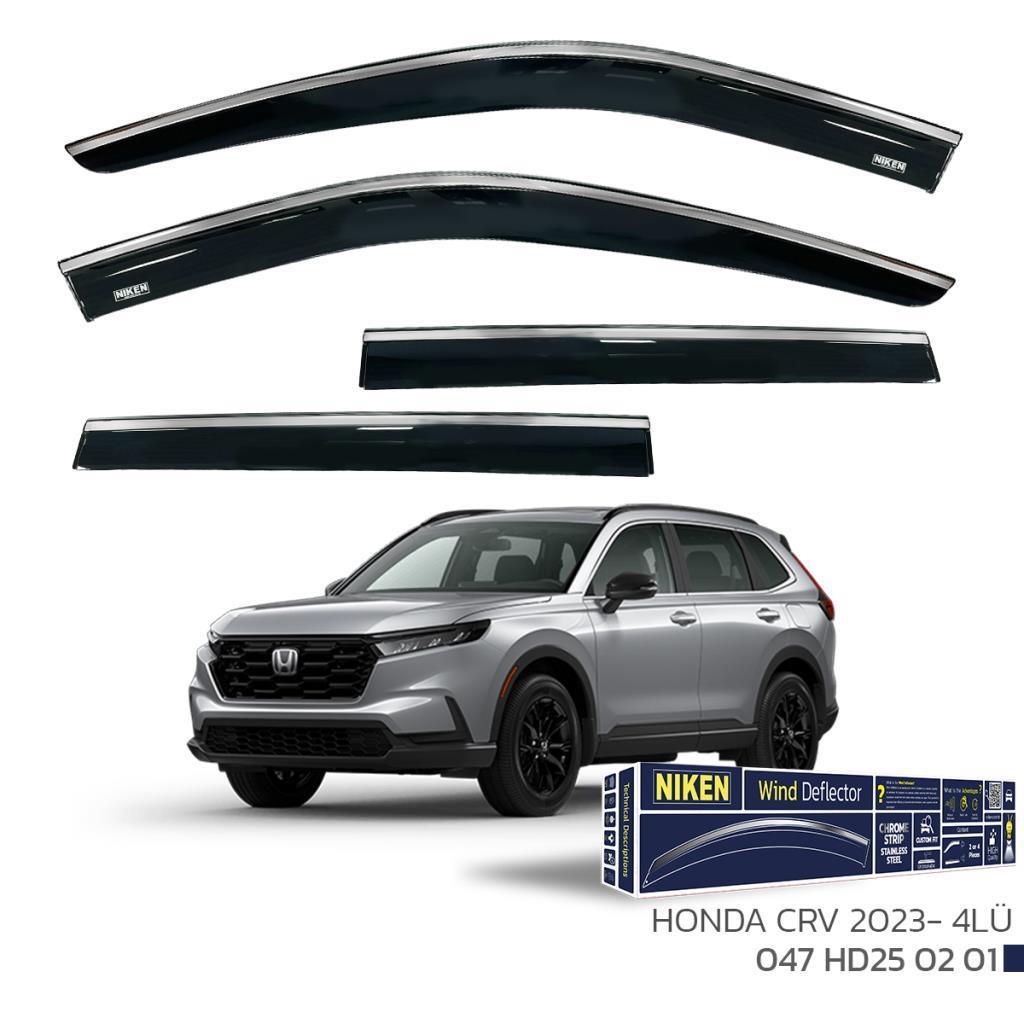 Honda CR V Niken Kromlu Cam Rüzgarlığı 4lü Set 2023 ve Üstü
