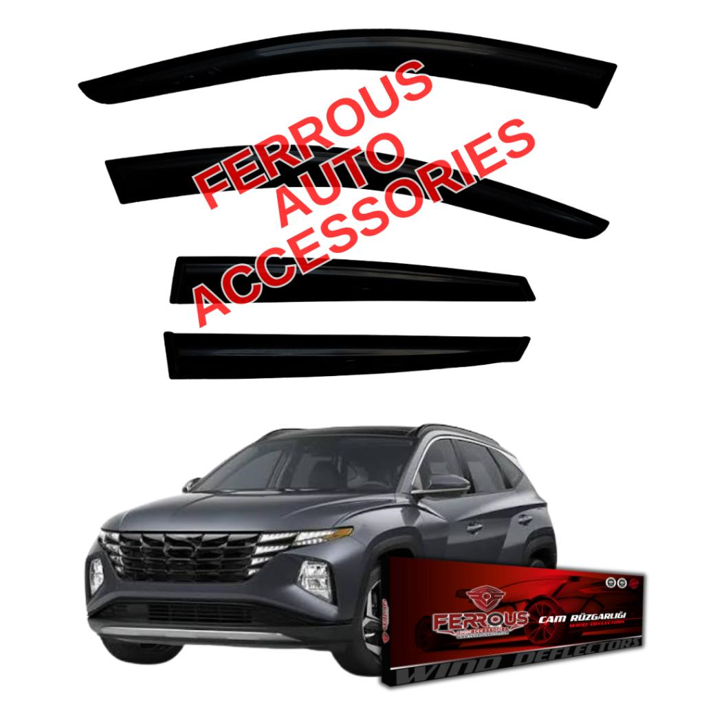 Hyundai Tucson Ferrous Cam Rüzgarlığı 4lü Set 2021 ve Üstü