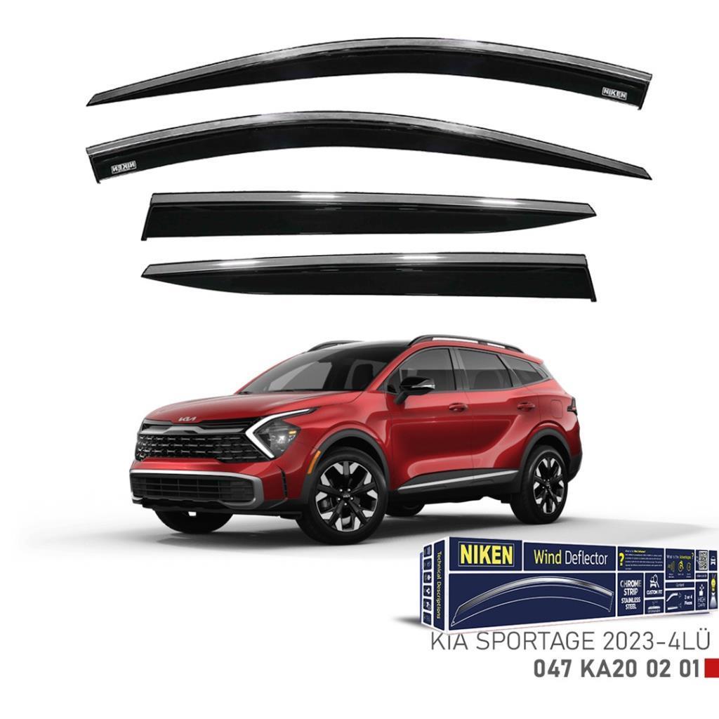 Kia Sportage Niken Kromlu Cam Rüzgarlığı 4lü Set 2023 2024