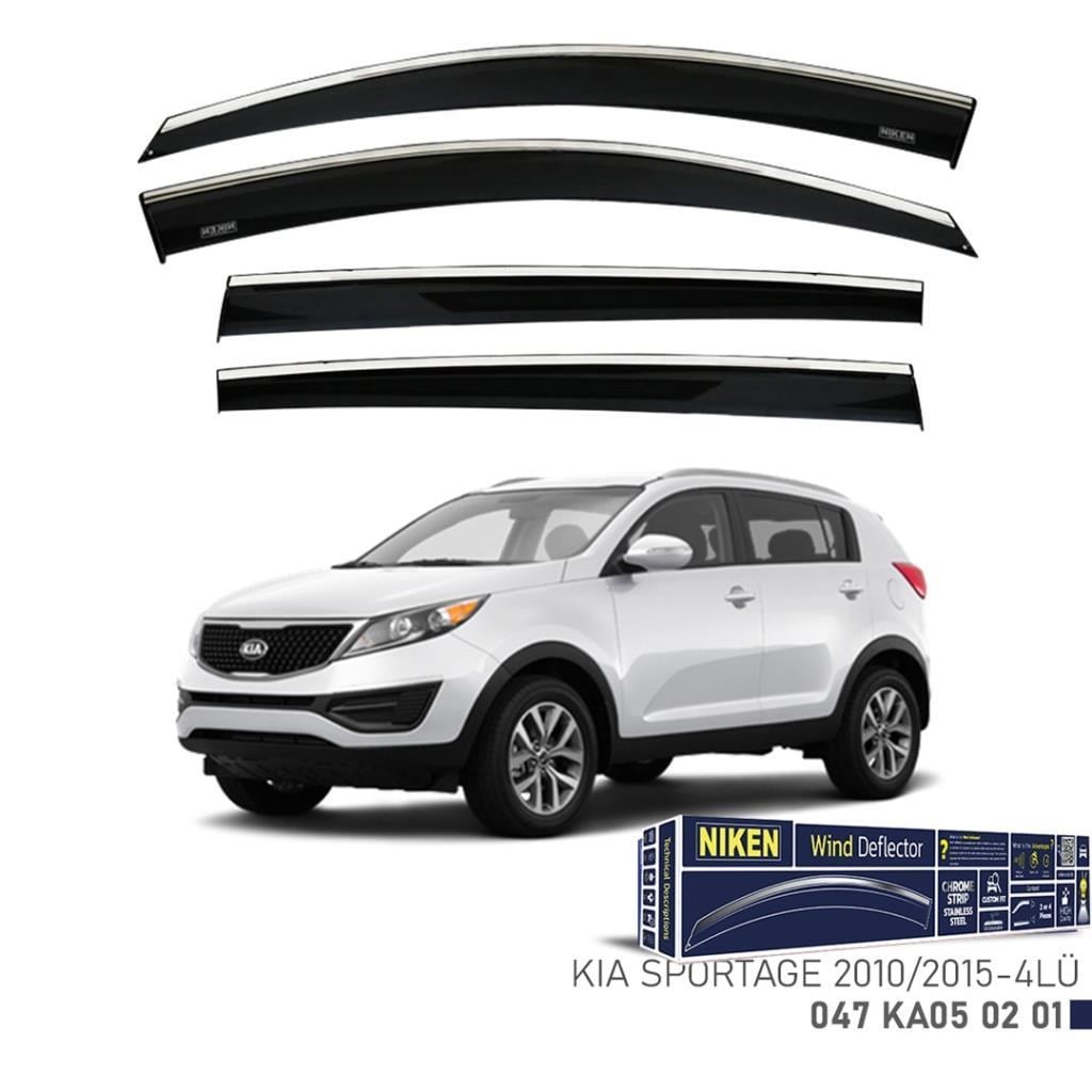 Kia Sportage Niken Kromlu Cam Rüzgarlığı 4lü Set 2010 2015 