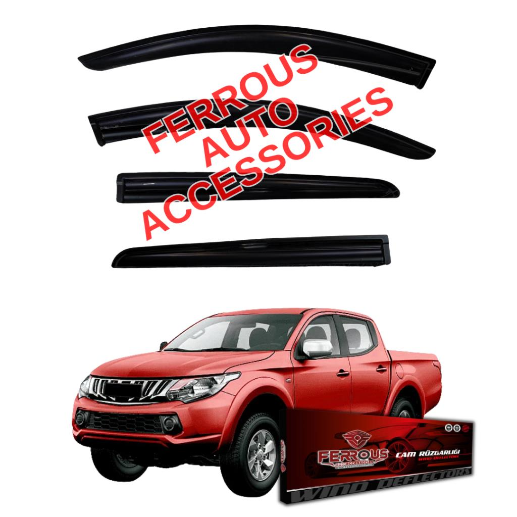 Mitsubishi L200 Ferrous Cam Rüzgarlığı 4lü 2015 2019