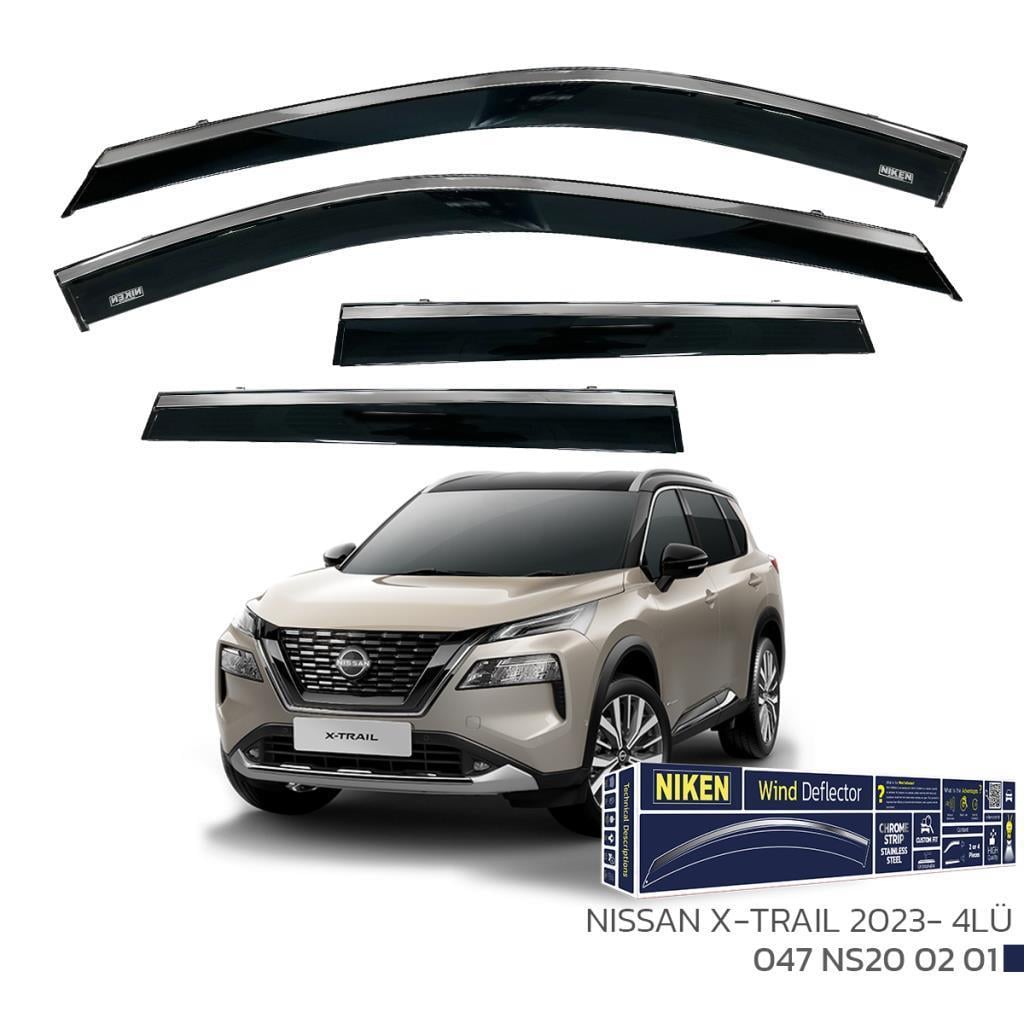 Nissan X-Trail Niken Kromlu Cam Rüzgarlığı 4lü 2023 ve Üstü