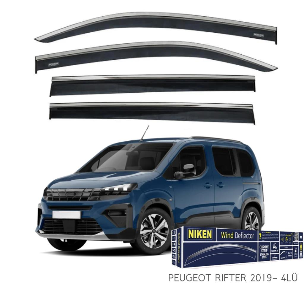 Peugeot Rifter Niken Kromlu Cam Rüzgarlığı 4lü Set 2019 ve Üstü
