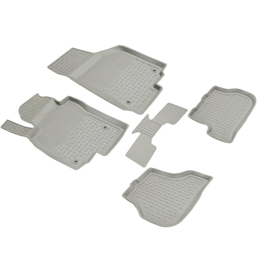 Skoda Octavia A5 Refref 4D Havuzlu Kauçuk Paspas Gri 2004-2013