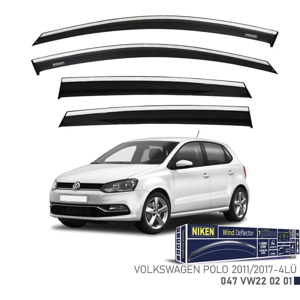 Volkswagen Polo Niken Kromlu Cam Rüzgarlığı 4lü Set 2011 2017