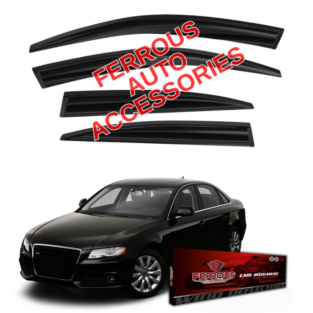 Audi A4 Ferrous Cam Rüzgarlığı 4lü Set 2008 2015
