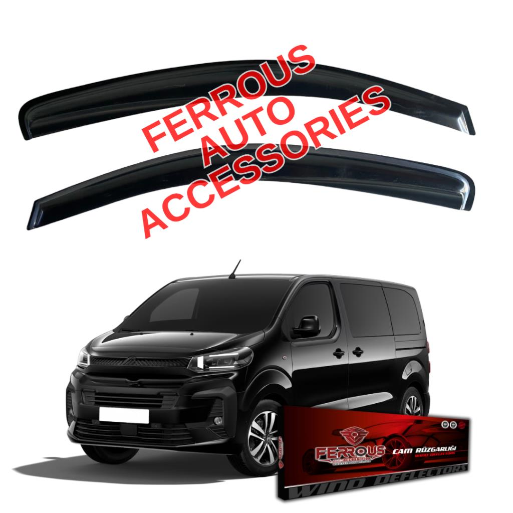 Citroen Spacetourer Ferrous Cam Rüzgarlığı 2li 2017 ve Üstü