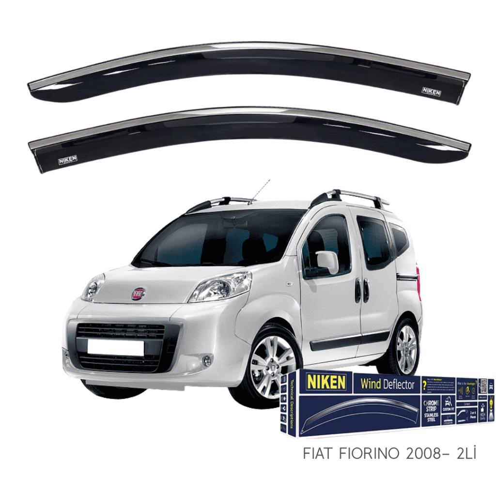 Fiat Fiorino Niken Kromlu Cam Rüzgarlığı 2li Set 2008 ve Üstü