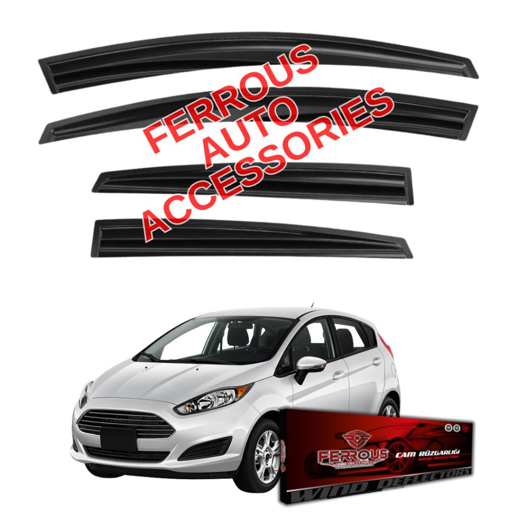Ford Fiesta Ferrous Cam Rüzgarlığı 4lü Set 2010 2020