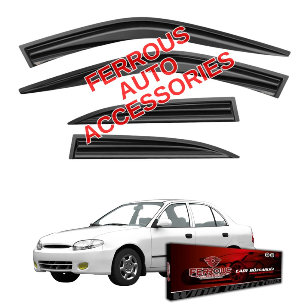 Hyundai Accent Yumurta Kasa Ferrous Cam Rüzgarlığı 4lü Set 1995 2000