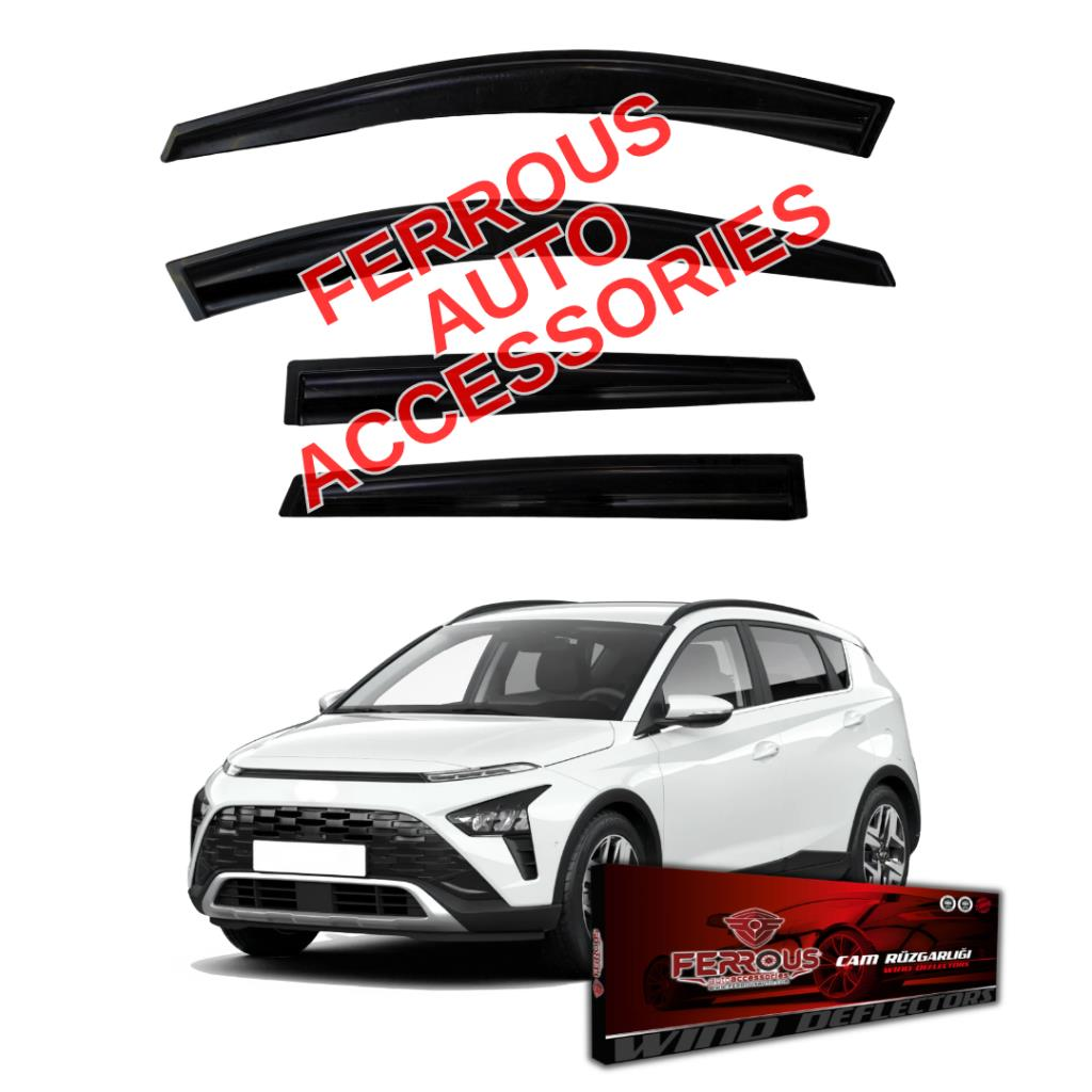 Hyundai Bayon Ferrous Cam Rüzgarlığı 4lü 2021 ve Üstü
