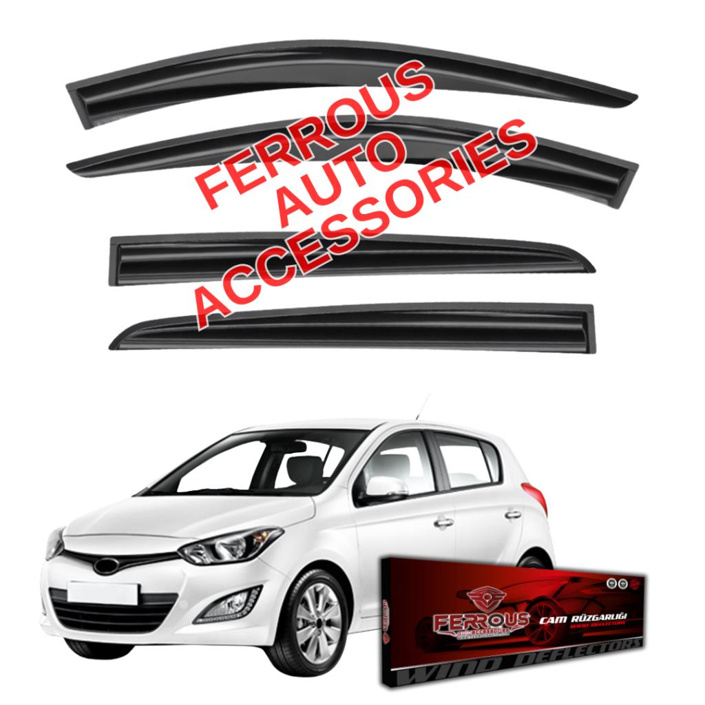 Hyundai i20 Ferrous Cam Rüzgarlığı 4lü Set 2009 2014