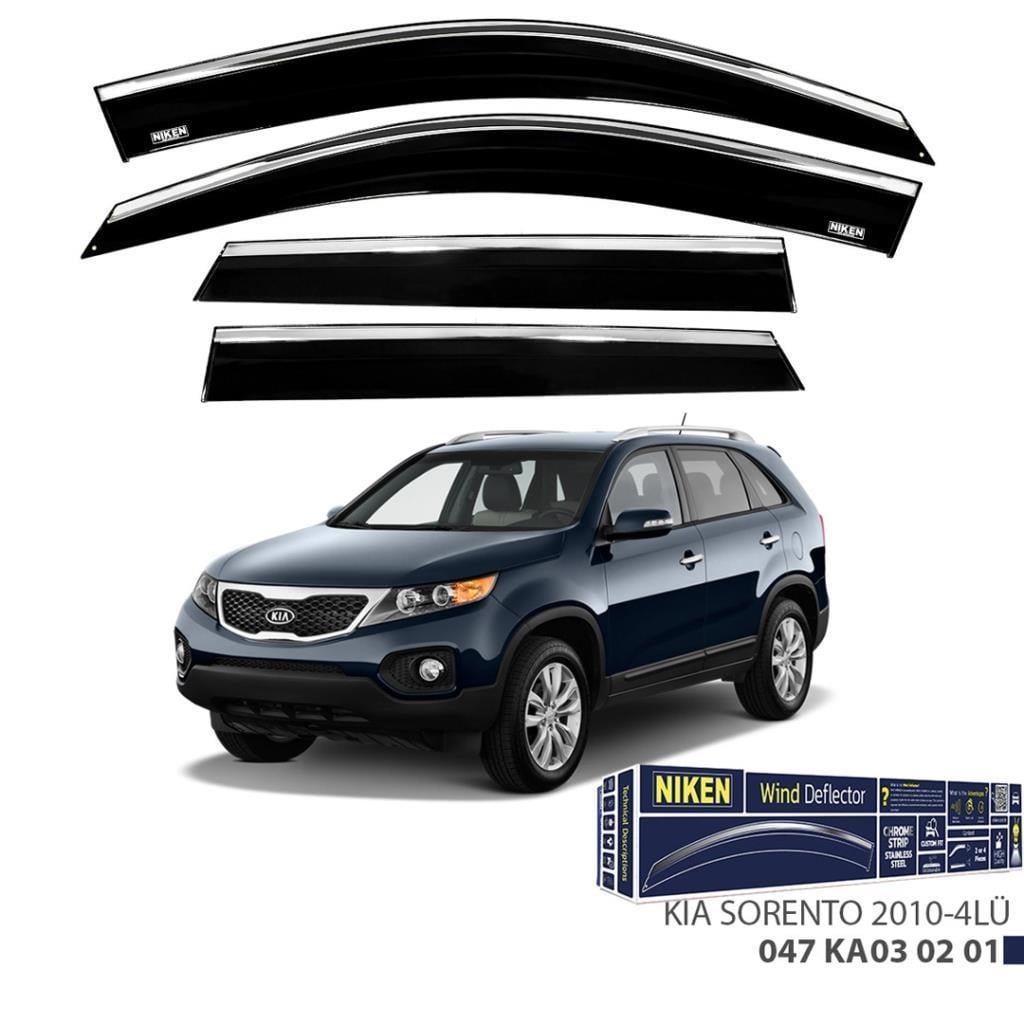Kia Sorento Niken Kromlu Cam Rüzgarlığı 4lü Set 2010 2019