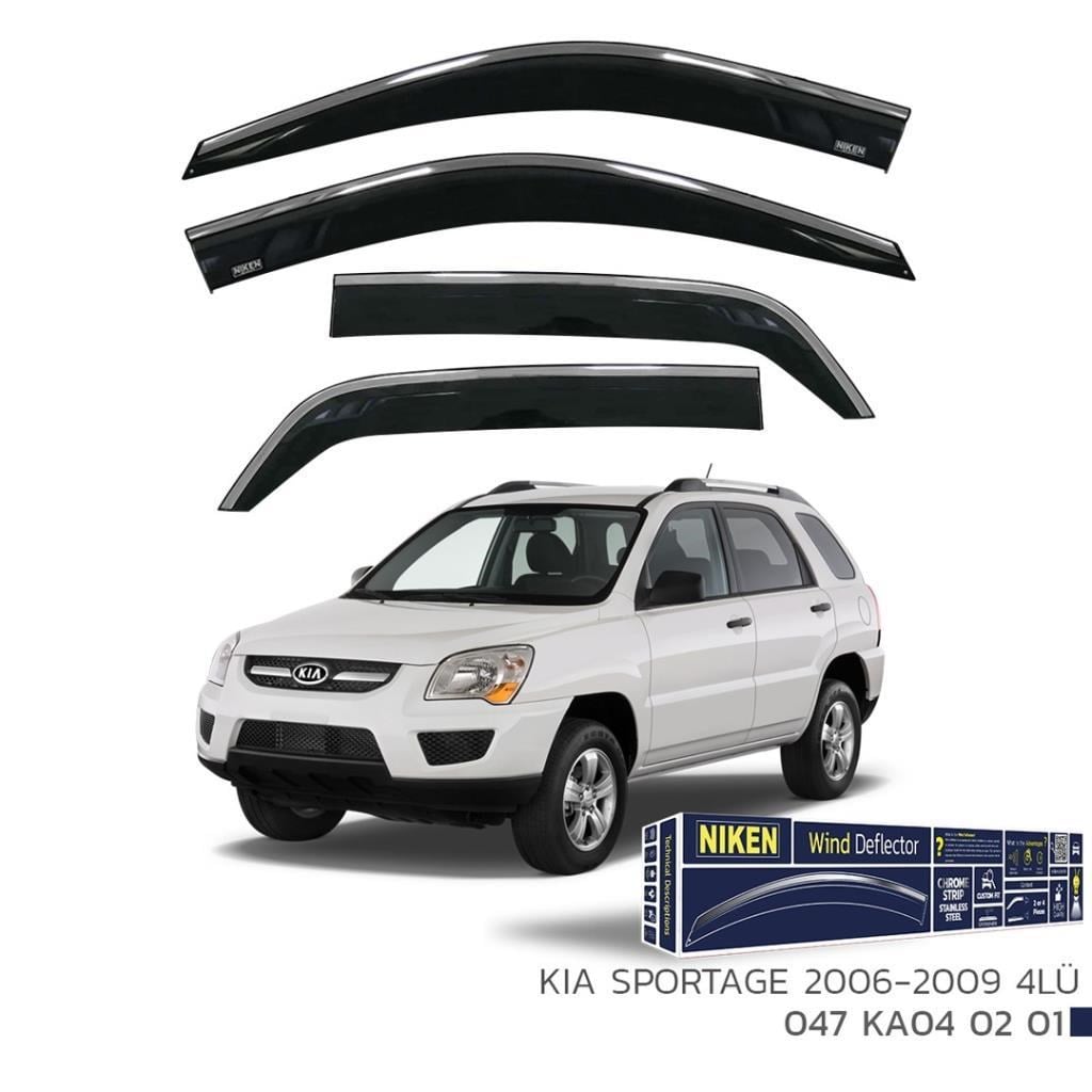 Kia Sportage Niken Kromlu Cam Rüzgarlığı 4lü Set 2006 2009