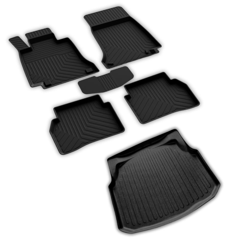 Mercedes C Serisi W204 Ferrous 4D Paspas ve Plastik Setli 3D Bagaj Havuzu 2007 2013