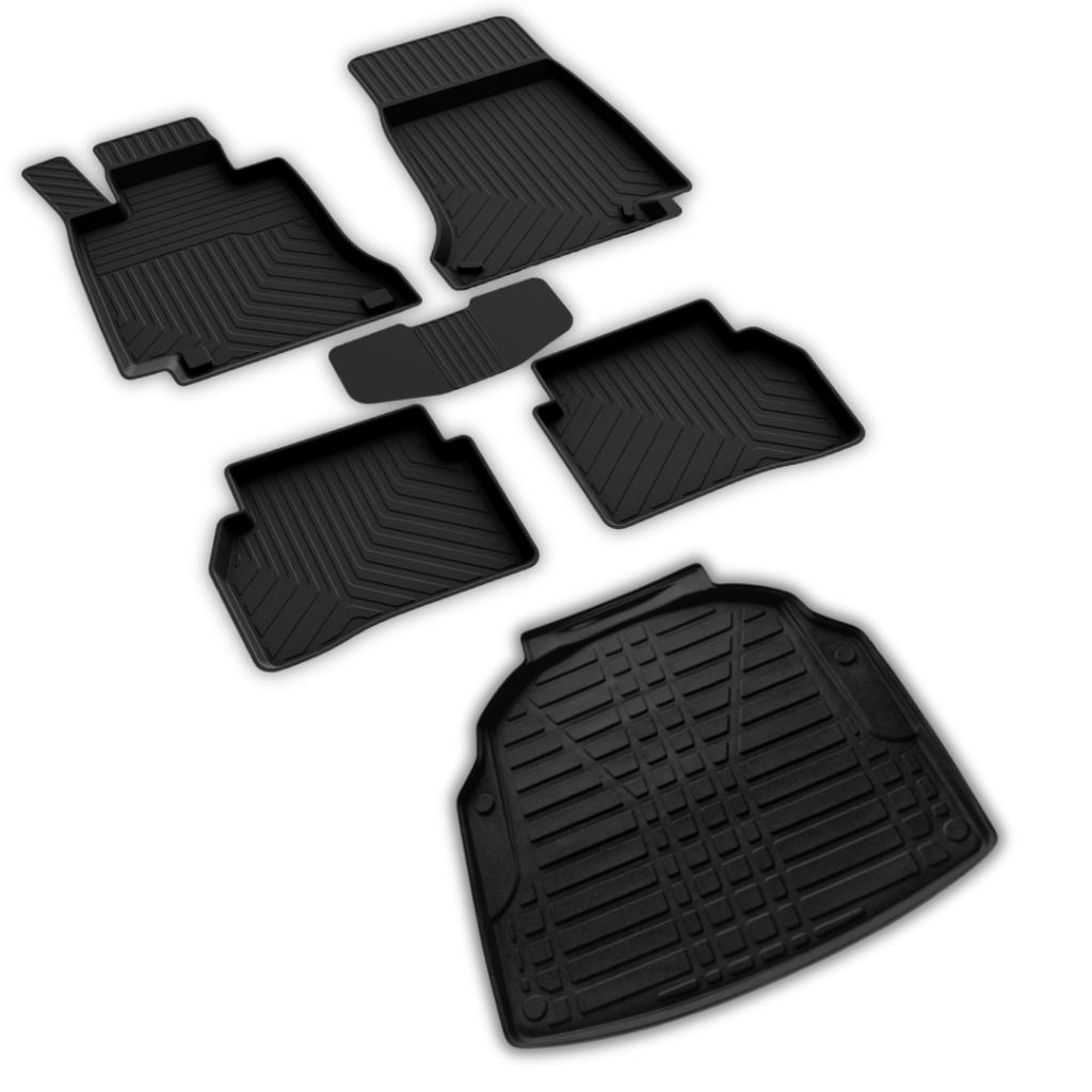 Mercedes E Serisi W212 Ferrous 4D Paspas ve Plastik Setli 3D Bagaj Havuzu 2010 2015