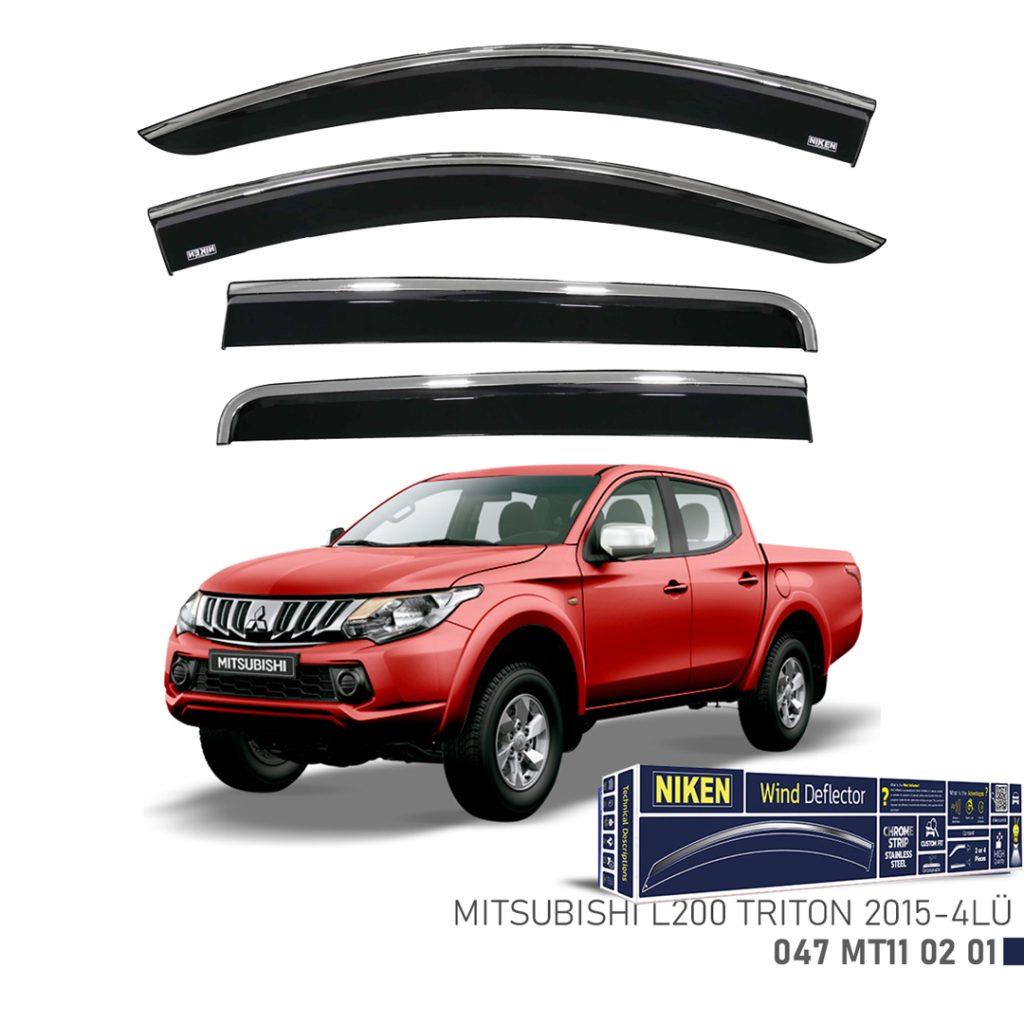 Mitsubishi L200 Triton Niken Kromlu Cam Rüzgarlığı 4lü 2015 ve Üstü