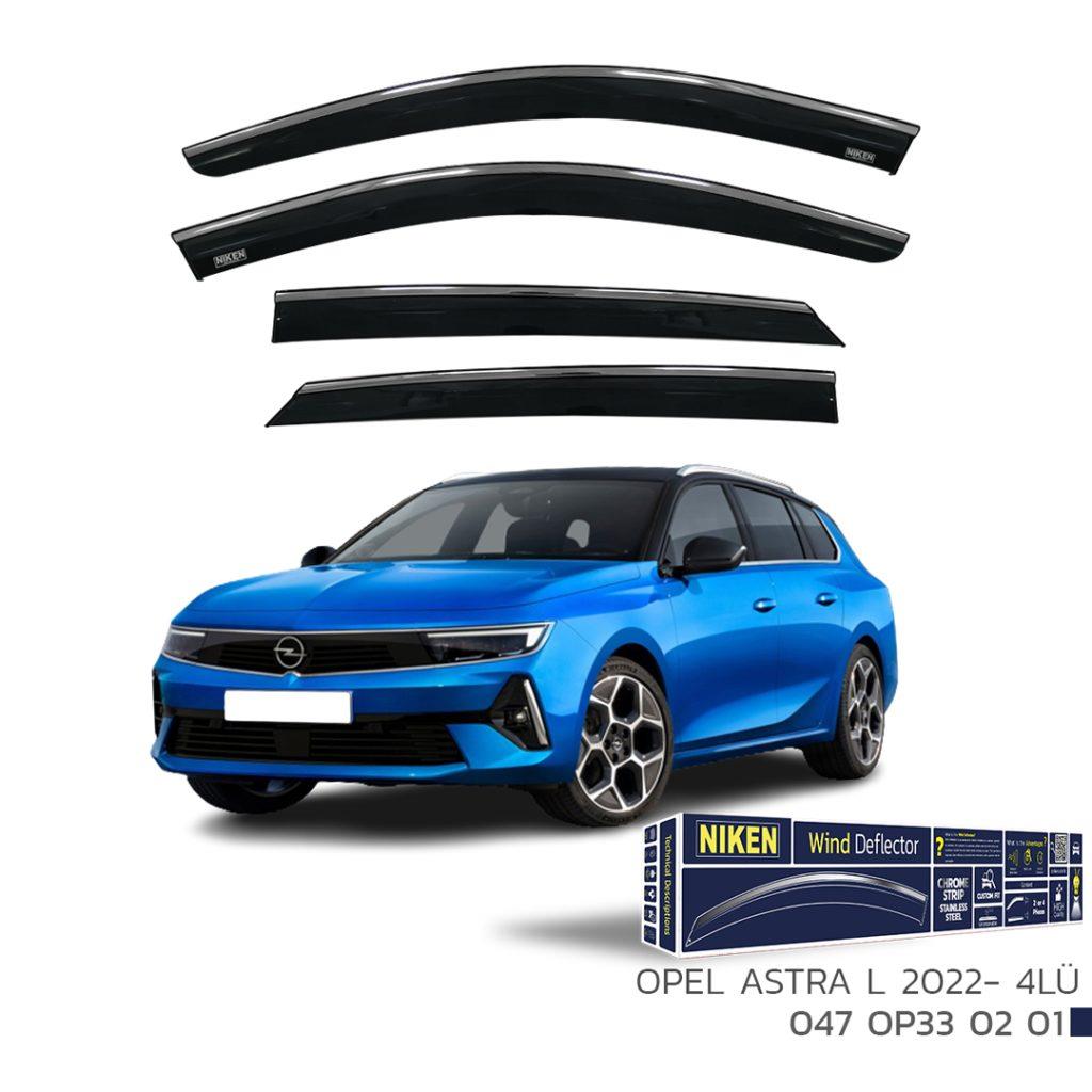 Opel Astra L Niken Kromlu Cam Rüzgarlığı 4lü 2022 ve Üstü