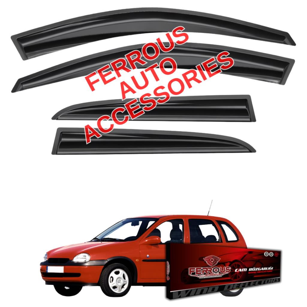 Opel Corsa B Ferrous Cam Rüzgarlığı 4lü 1993 2000