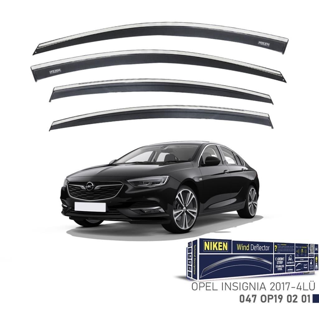 Opel Insignia Niken Kromlu Cam Rüzgarlığı 4lü Set 2017 ve Üstü 