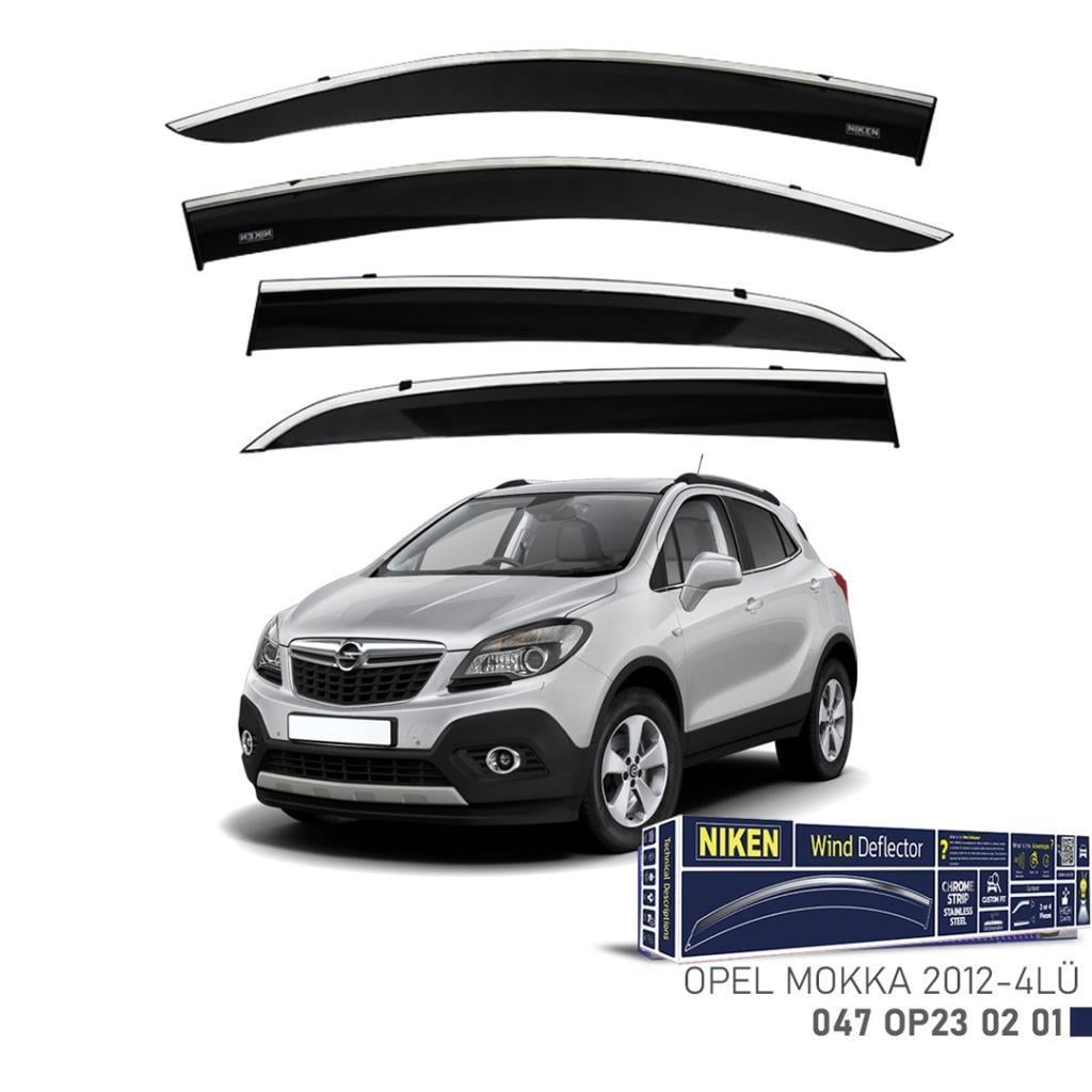 Opel Mokka Niken Kromlu Cam Rüzgarlığı 4lü Set 2012 2018
