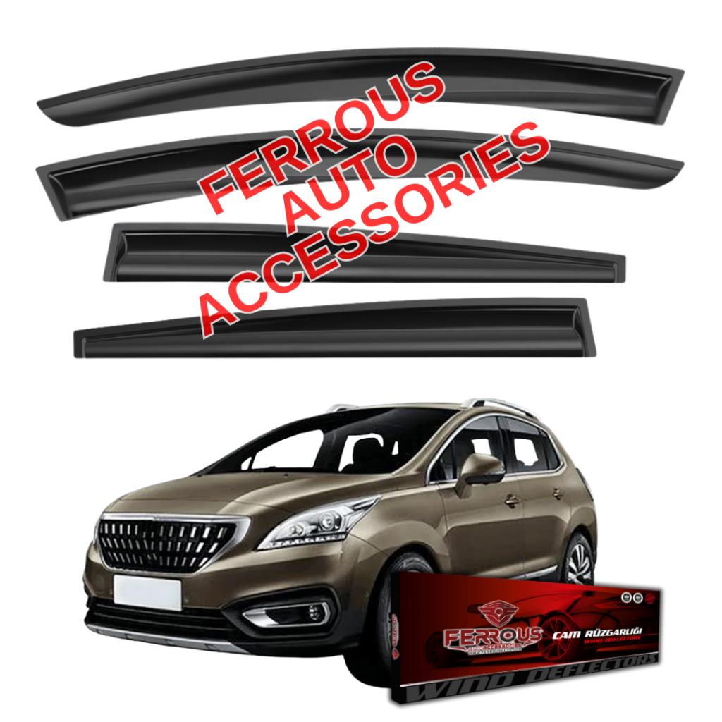 Peugeot 3008 Ferrous Cam Rüzgarlığı 4lü 2009 2016