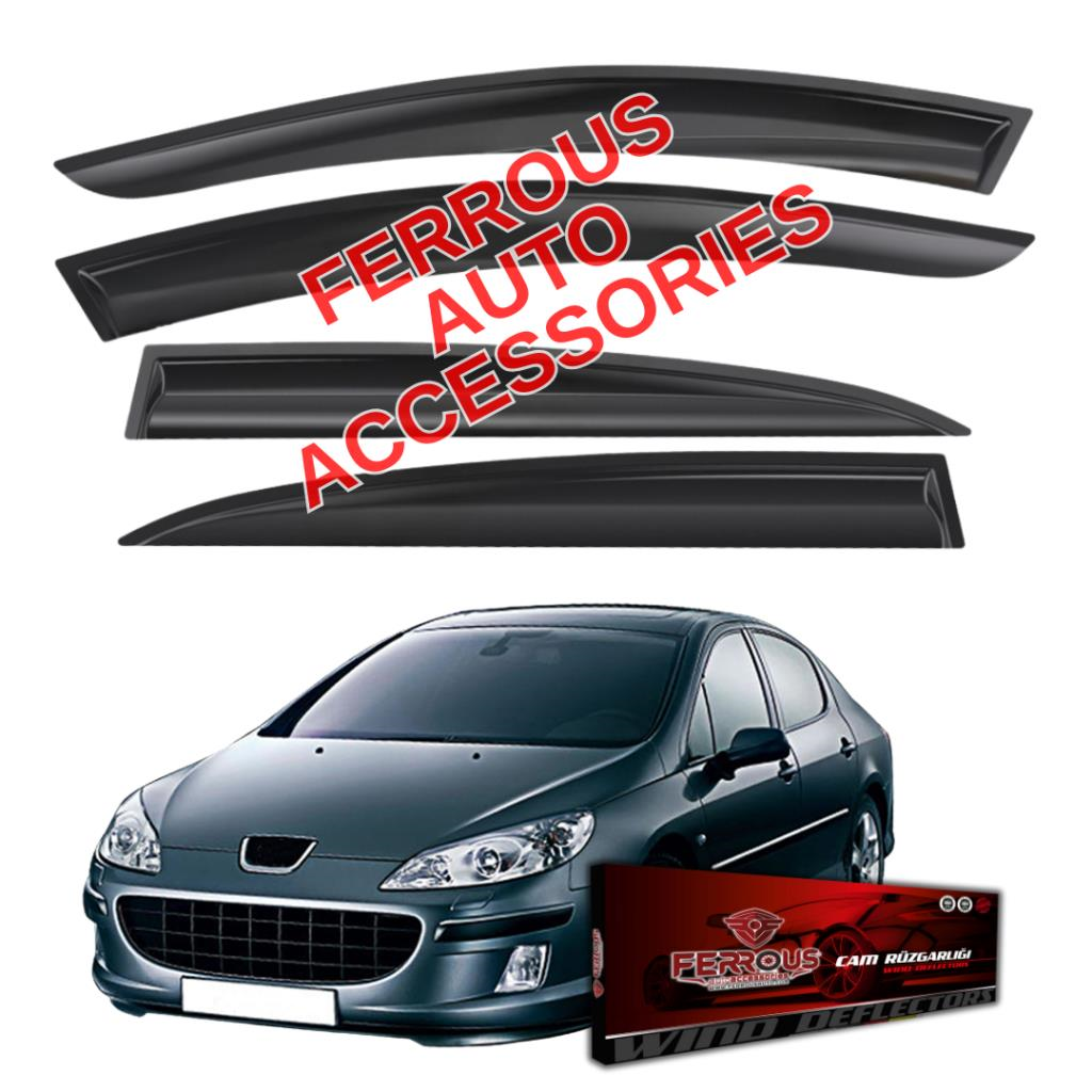 Peugeot 407 Ferrous Cam Rüzgarlığı 4lü 2004 2011