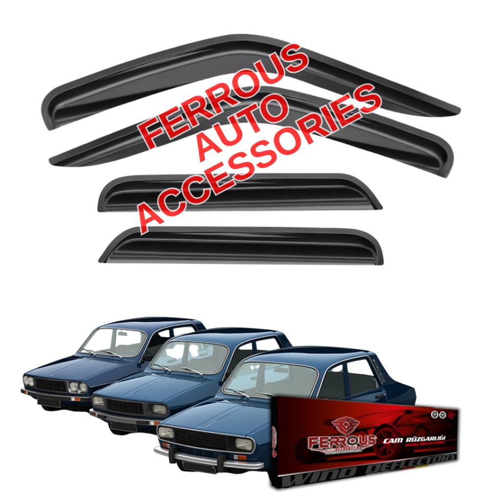 Renault 12 Toros Sedan Ferrous Cam Rüzgarlığı 4lü