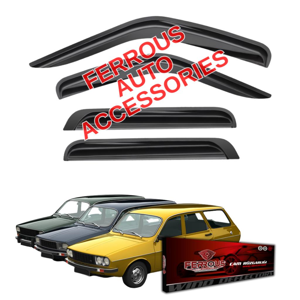 Renault 12 Toros Station Wagon Ferrous Cam Rüzgarlığı 4lü