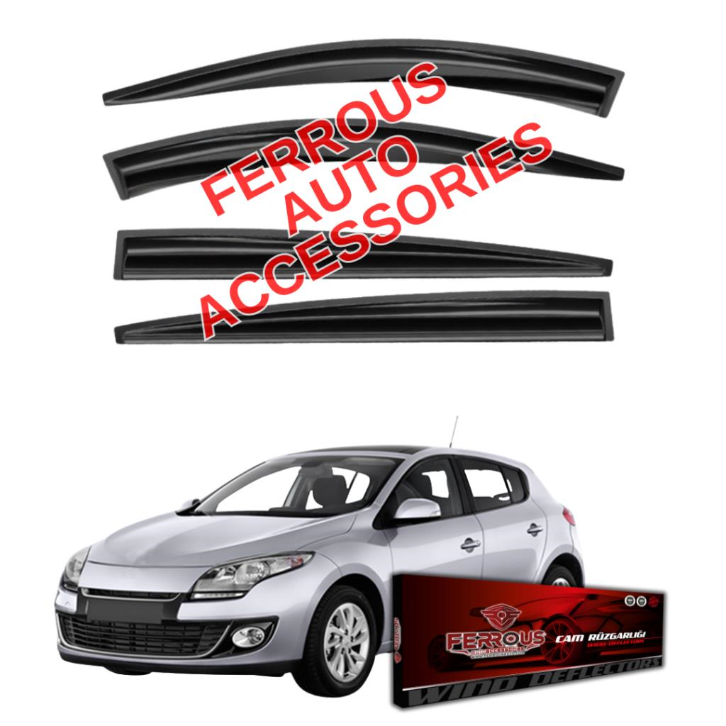 Renault Megane 3 HB Ferrous Cam Rüzgarlığı 4lü 2009 2015