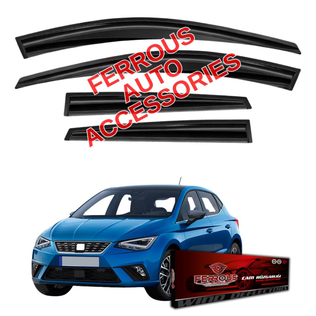Seat Ibiza Ferrous Cam Rüzgarlığı 4lü 2017 ve Üstü