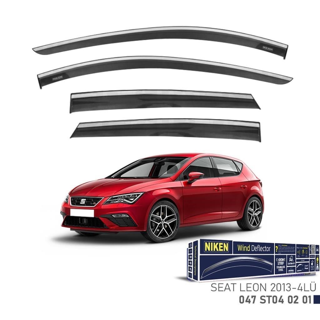 Seat Leon Niken Kromlu Cam Rüzgarlığı 4lü Set 2013 2021