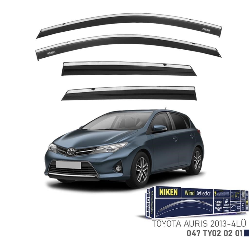 Toyota Auris Niken Kromlu Cam Rüzgarlığı 4lü Set 2013 ve Üstü