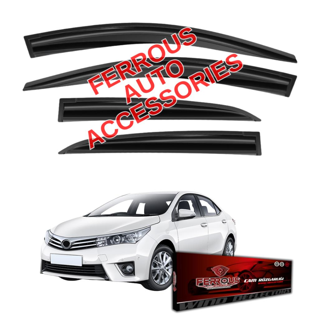 Toyota Corolla Ferrous Cam Rüzgarlığı 4lü 2013 2018