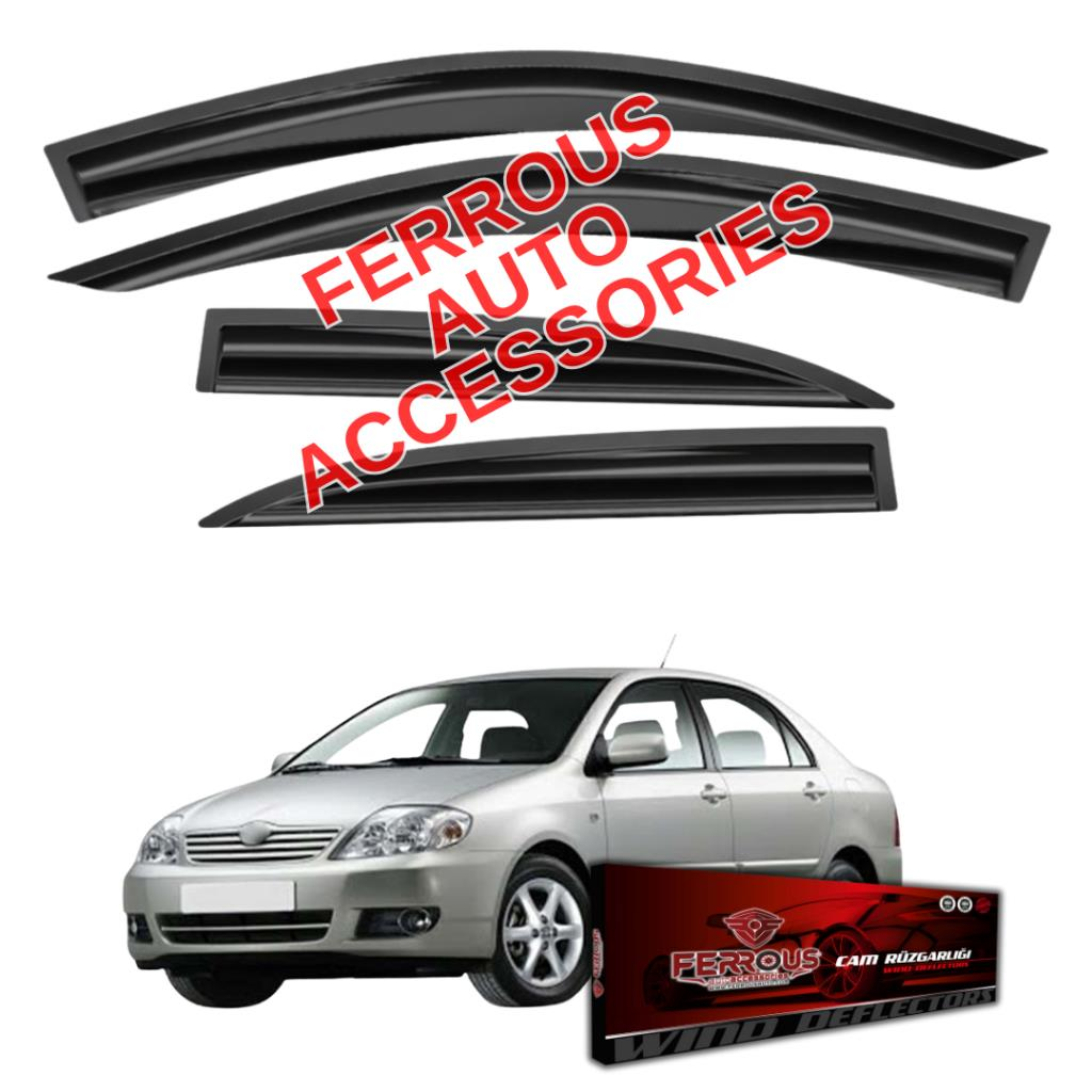 Toyota Corolla Sedan Ferrous Cam Rüzgarlığı 4lü 2003 2007
