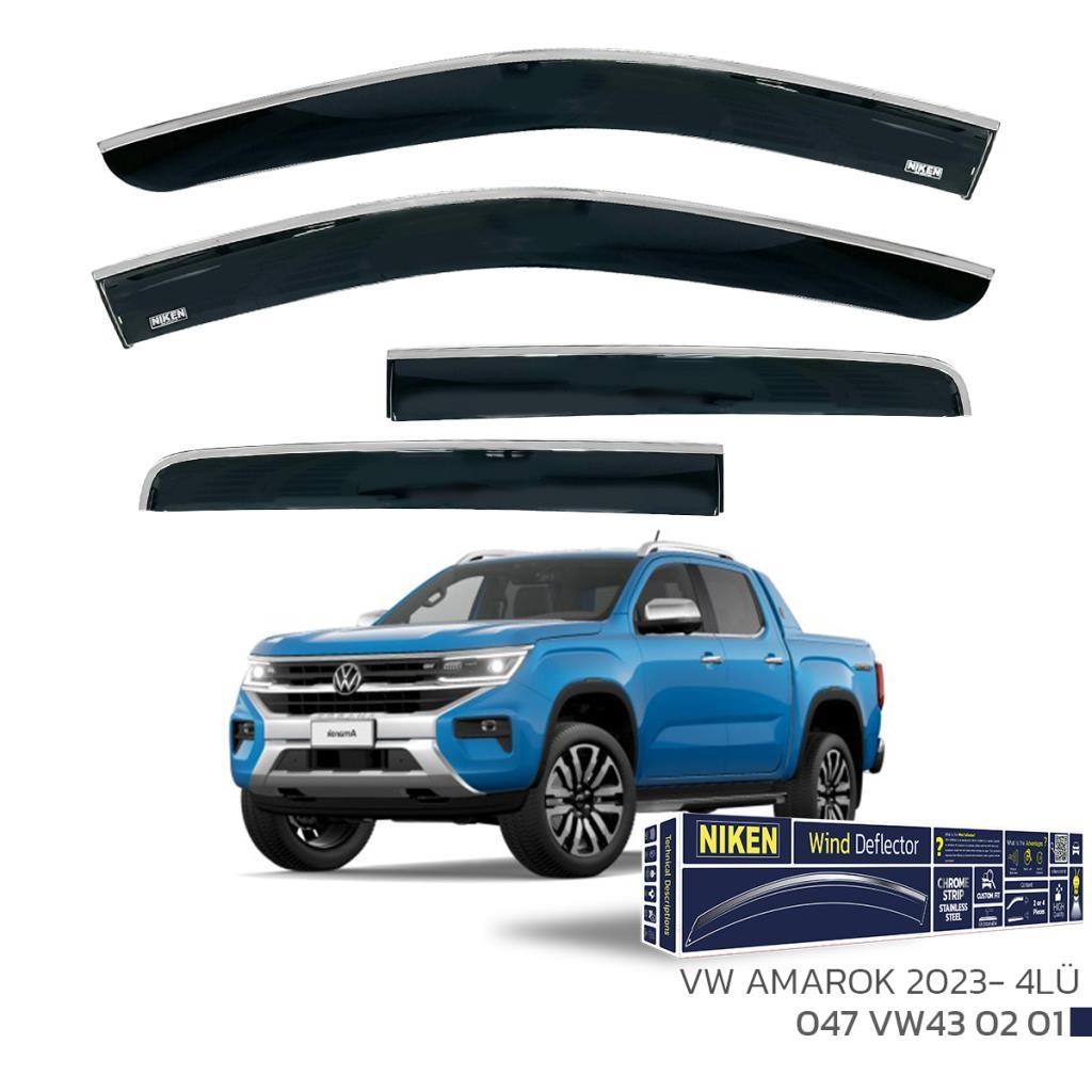 Volkswagen Amarok Niken Kromlu Cam Rüzgarlığı 4lü 2023 ve Üstü