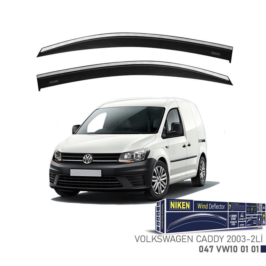Volkswagen Caddy Niken Kromlu Cam Rüzgarlığı 2li 2003 2019