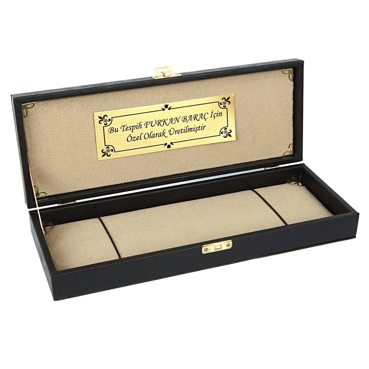 İSİMLİ DERİ TESPİH KUTUSU