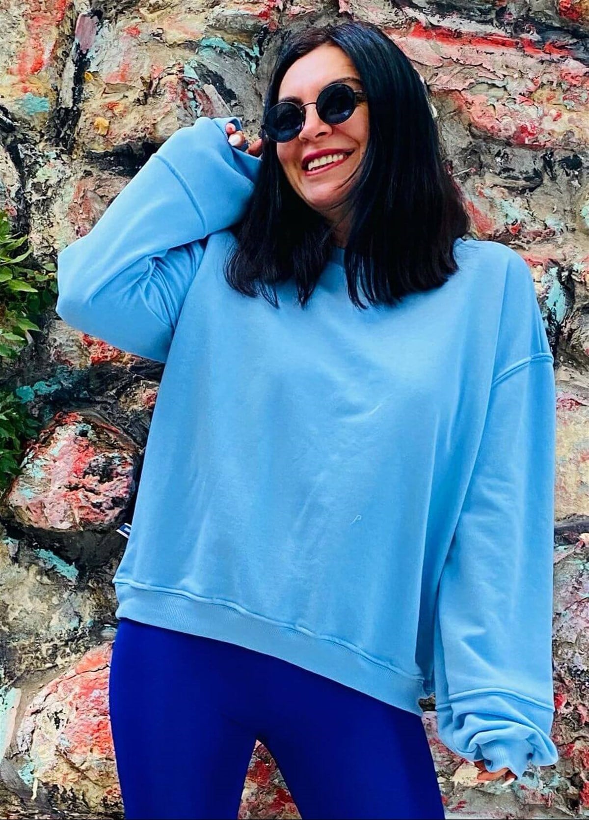 Bebe Mavisi Rahat Kalıp Sweat