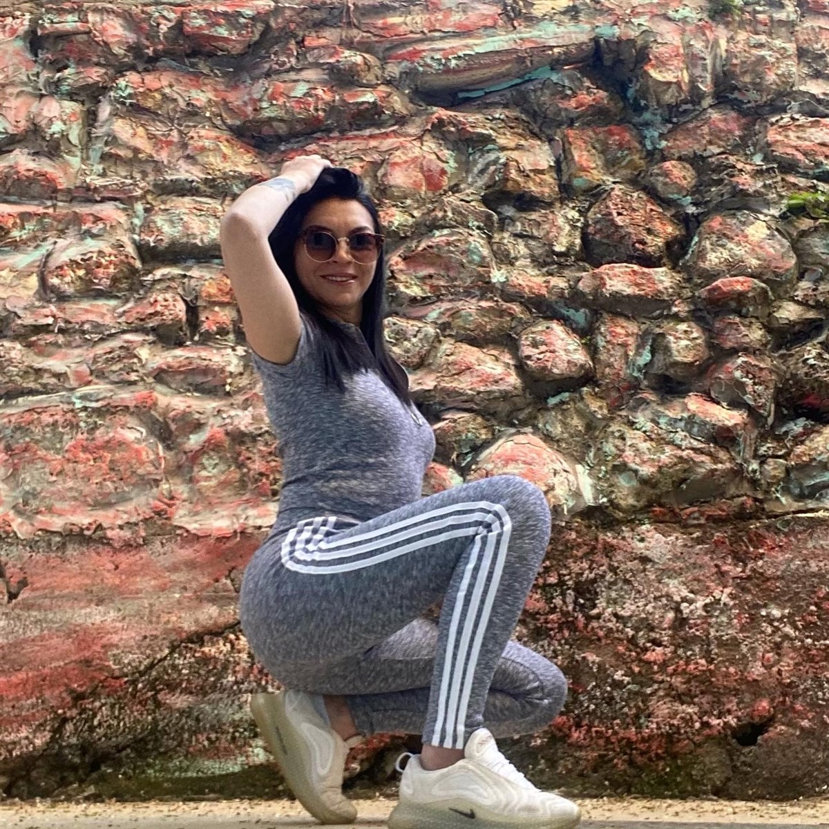 Gri 2'li Kaşkorse Fermuar ve Şerit Detaylı Takım