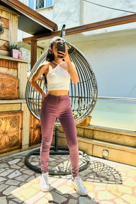 Mürdüm Skinny Jean