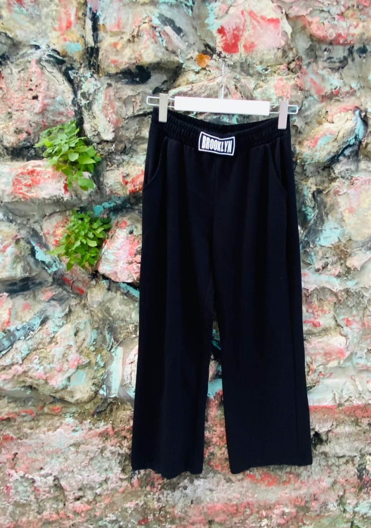 Brooklyn Siyah Palazzo Eşofman