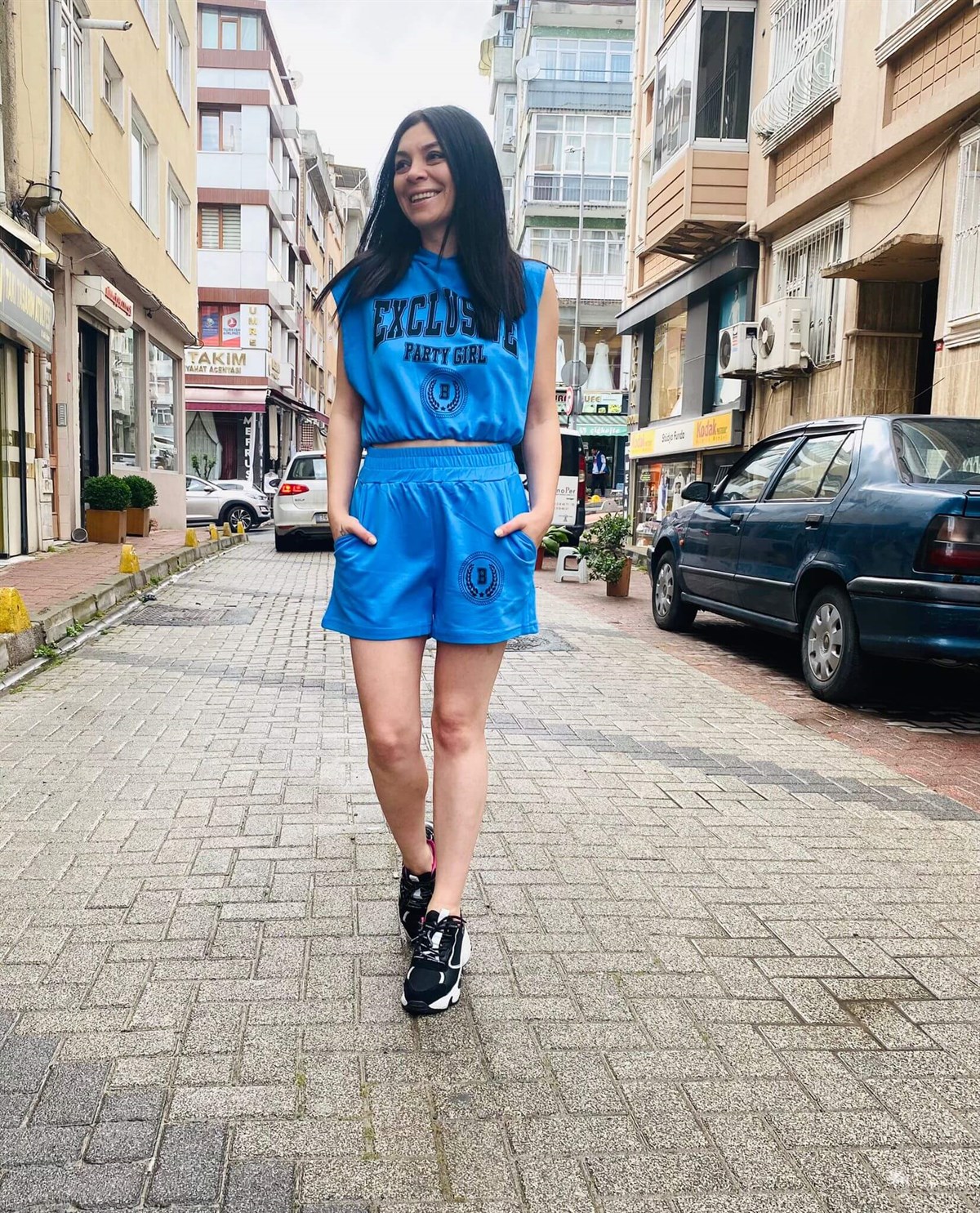 İndigo Exclusive Şortlu Rahat Kalıp Takım