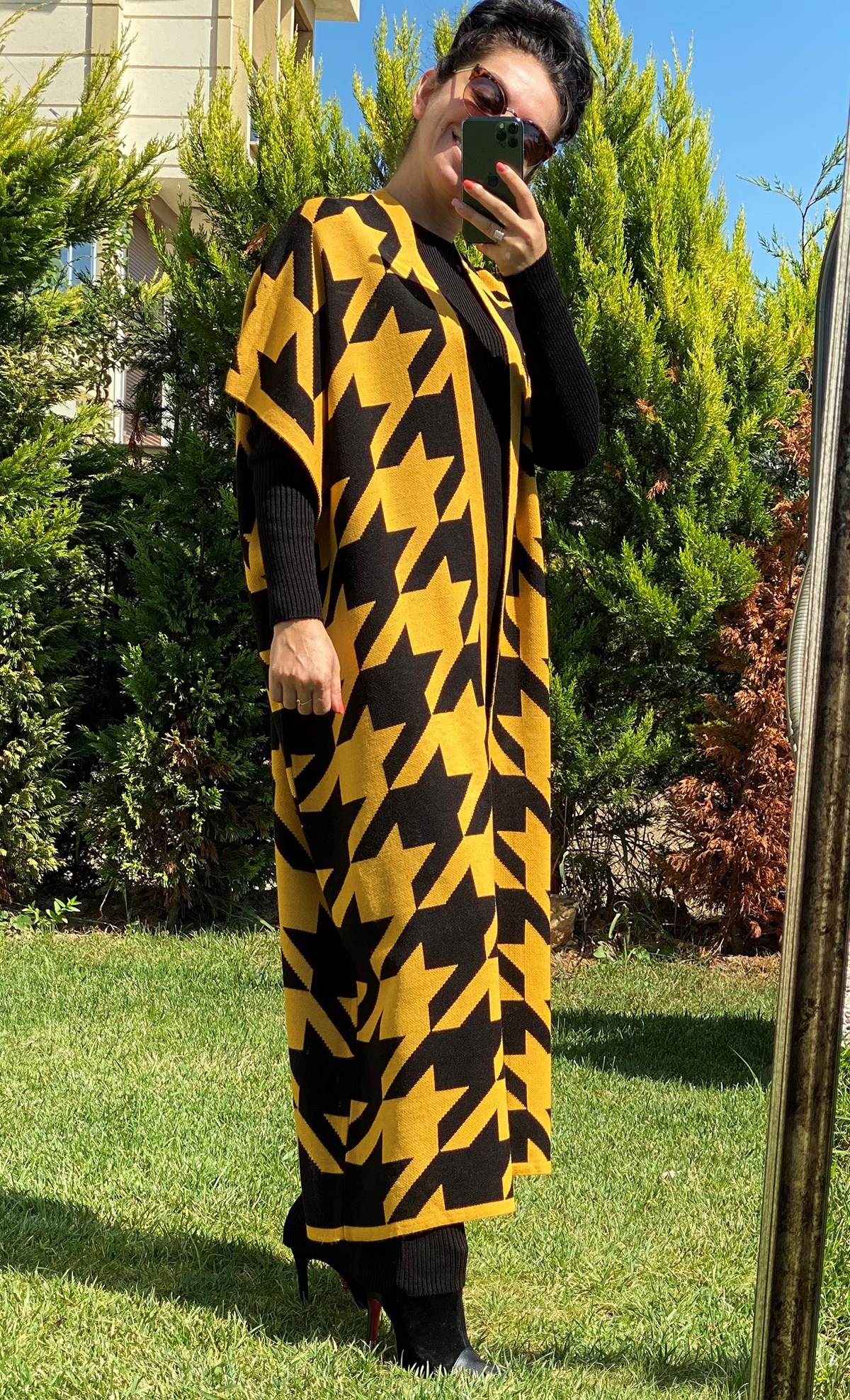 Maxi Boy Hırka ve Elbise Triko Takım