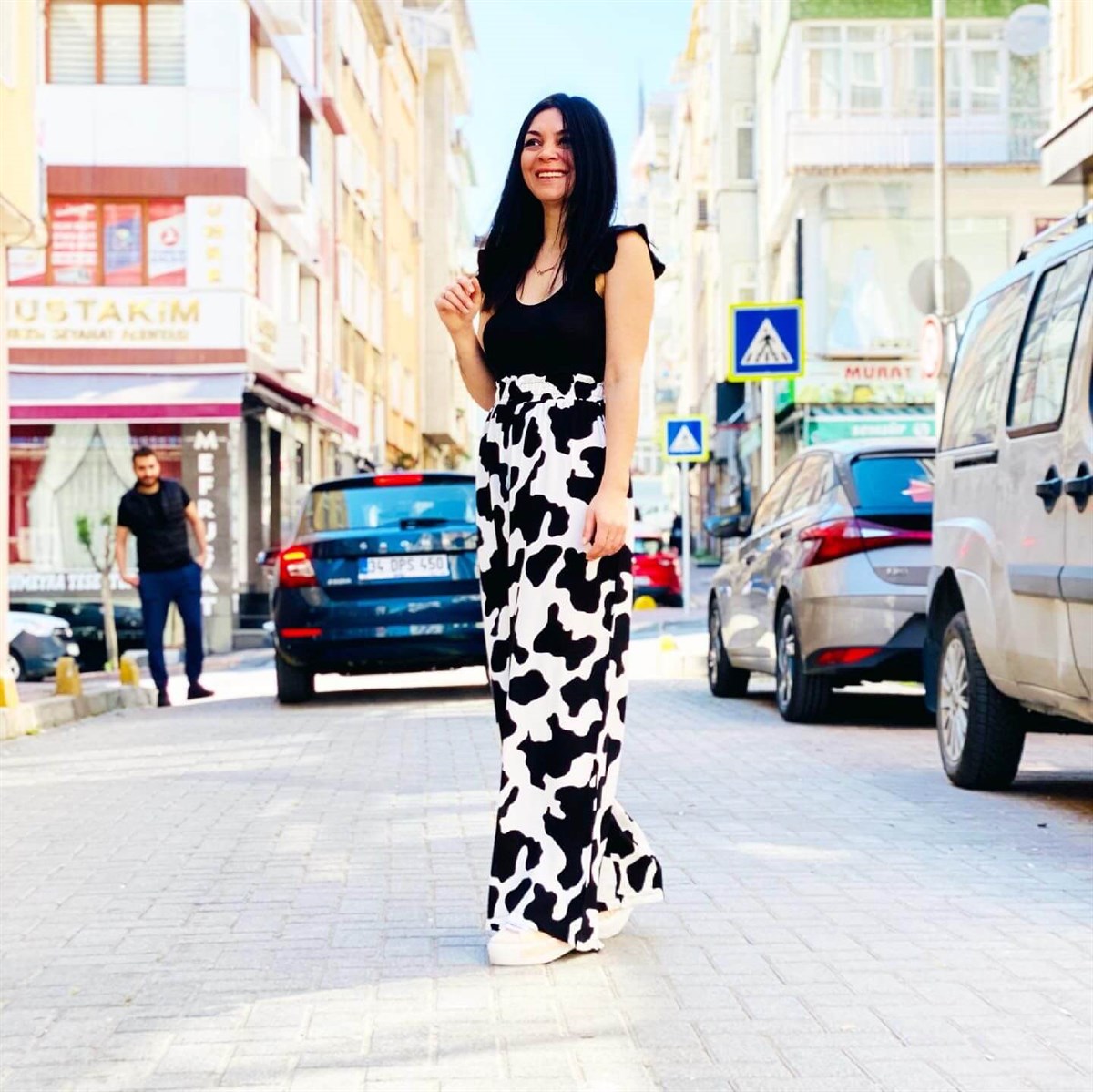 Milka Desen Rahat Kalıp %100 Viscon Zara Pantolon