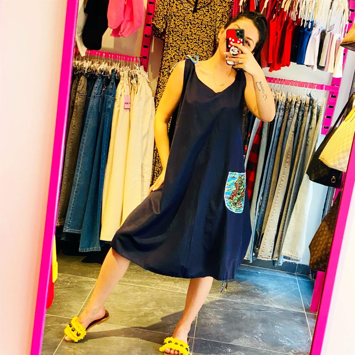 Oversize Rahat Kalıp %100 Pamuklu Elbise