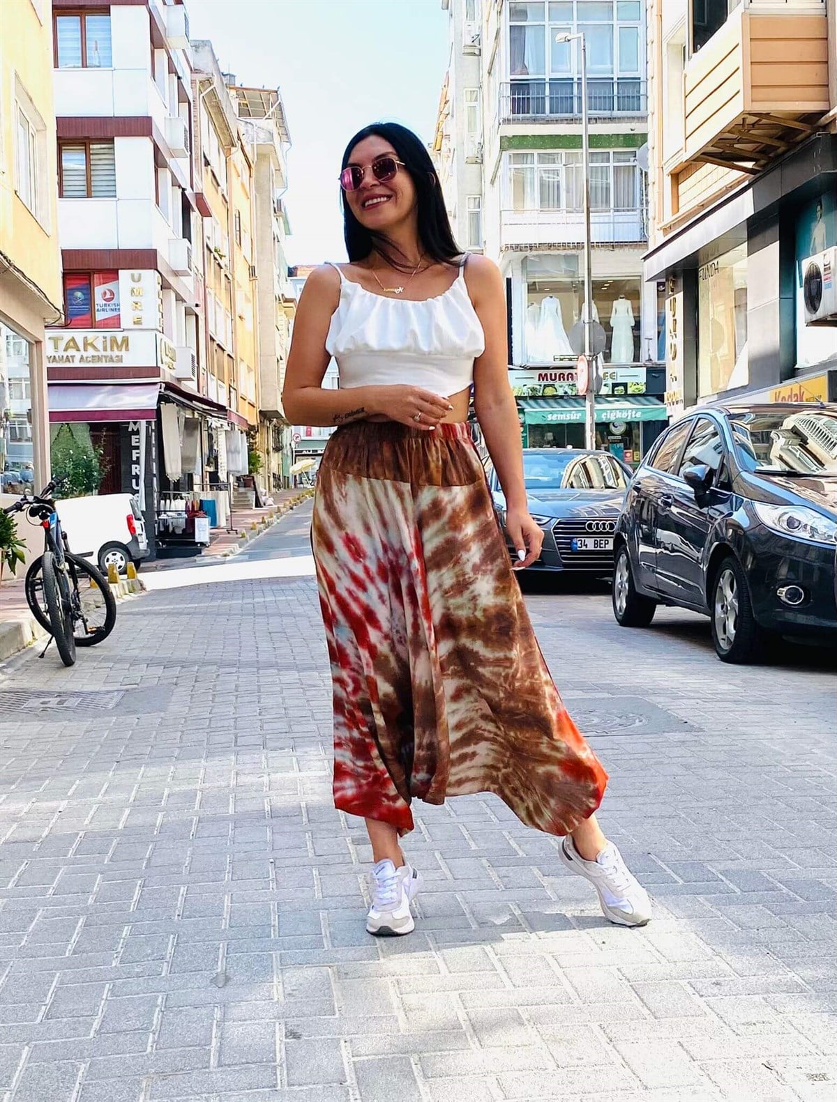 Renkli Tam Şalvar