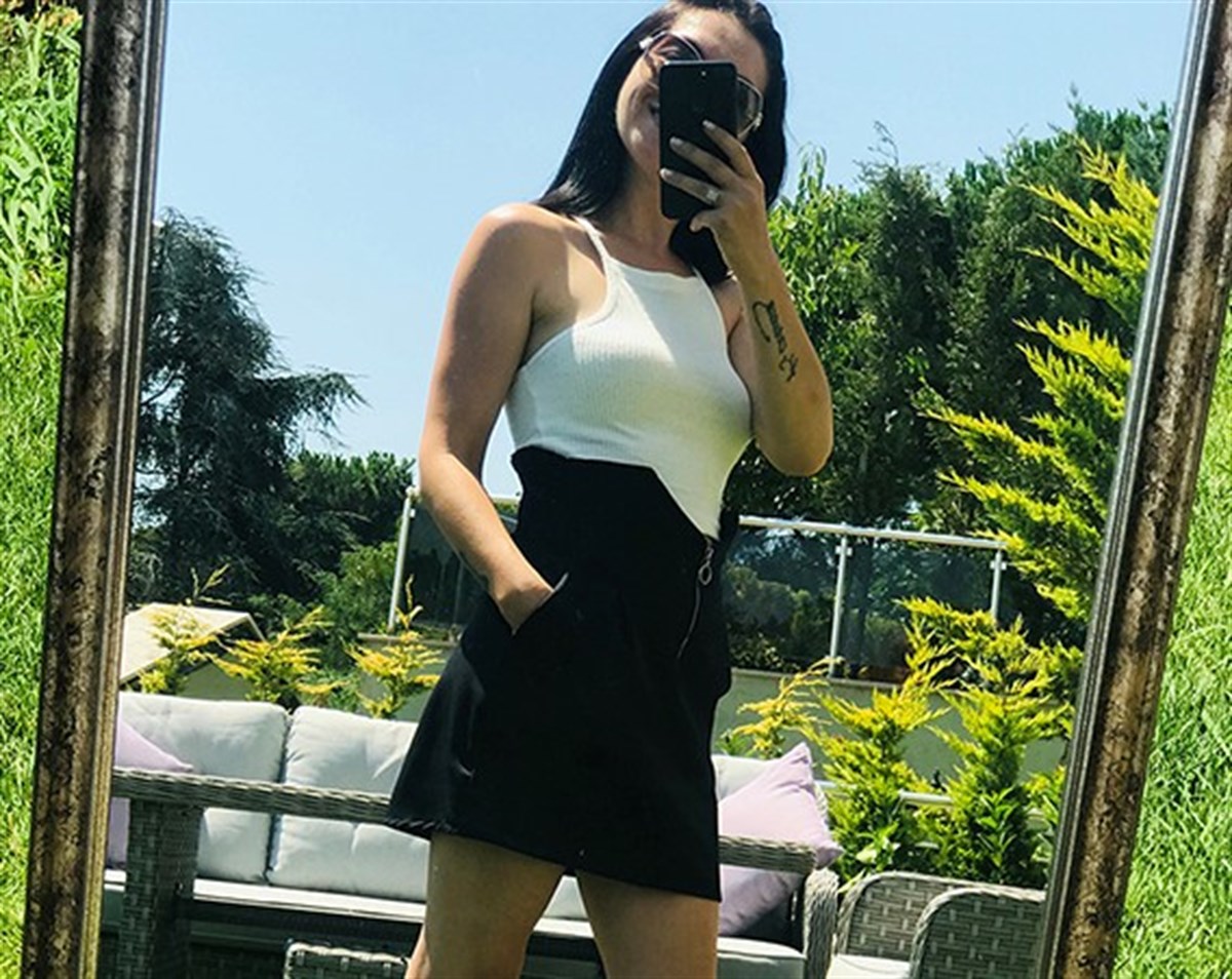Siyah Kaşkorse Yüzücü Crop Top
